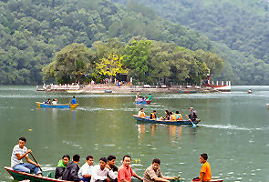 Pokhara Phewa Lake or Fewa Tal