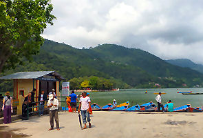 Pokhara Phewa Lake or Fewa Tal