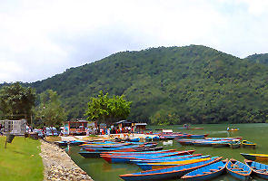 Pokhara Phewa Lake or Fewa Tal