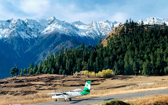 Tara Air in Simikot Nepal