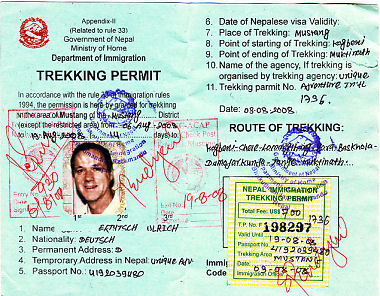 Trekking Permit